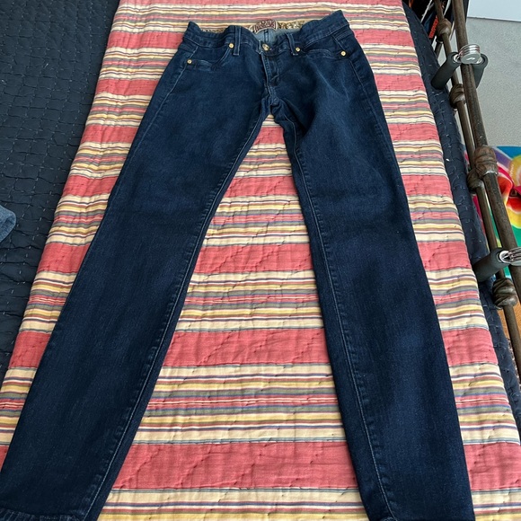Ladies Rich & Skinny skinny jeans.  Dark denim.  Great used condition. - Picture 5 of 5